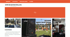 Desktop Screenshot of izmirsessistemi.com